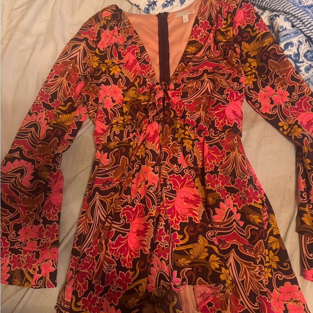 Patterned romper